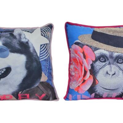 COUSSIN POLYESTER 40X40 300 GR. ANIMAUX 2 ASSORT.