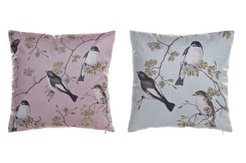 COUSSIN POLYESTER 45X6X45 350 GR. OISEAUX 2 ASSORTIS Meti_CJ183230 1