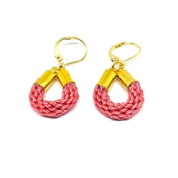 Boucles d'oreille Usonaki Corail