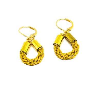 Yellow Gold Usonaki Earrings