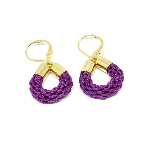 Boucles d'oreille Usonaki Violet