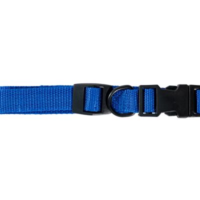 Collier nylon bleu pour chiens 2cm