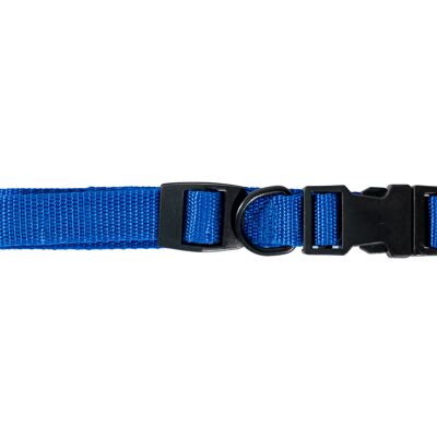 COLLO IN NYLON BLU PER CANI 2.5CM