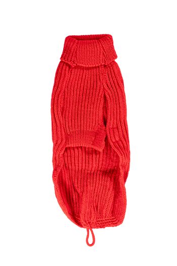 Manteau pull acrylic rouge t40cm 2
