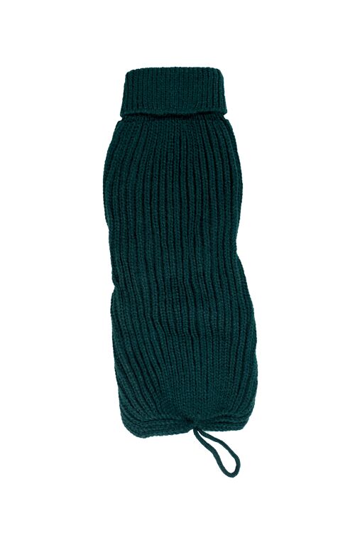 Manteau pull acrylic vert bouteille t40cm