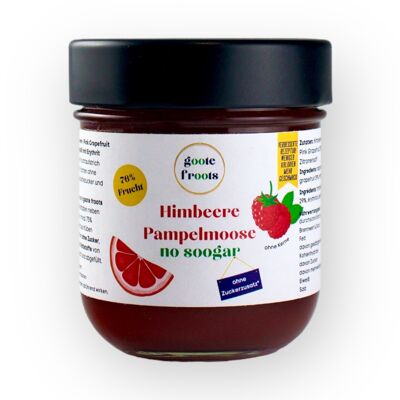 Pâte à tartiner de fruits SANS SUCRE framboise pamplemousse 76% fruits frais