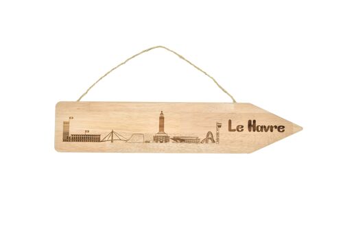 Pancarte bois Le Havre