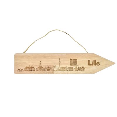 Lille wood sign