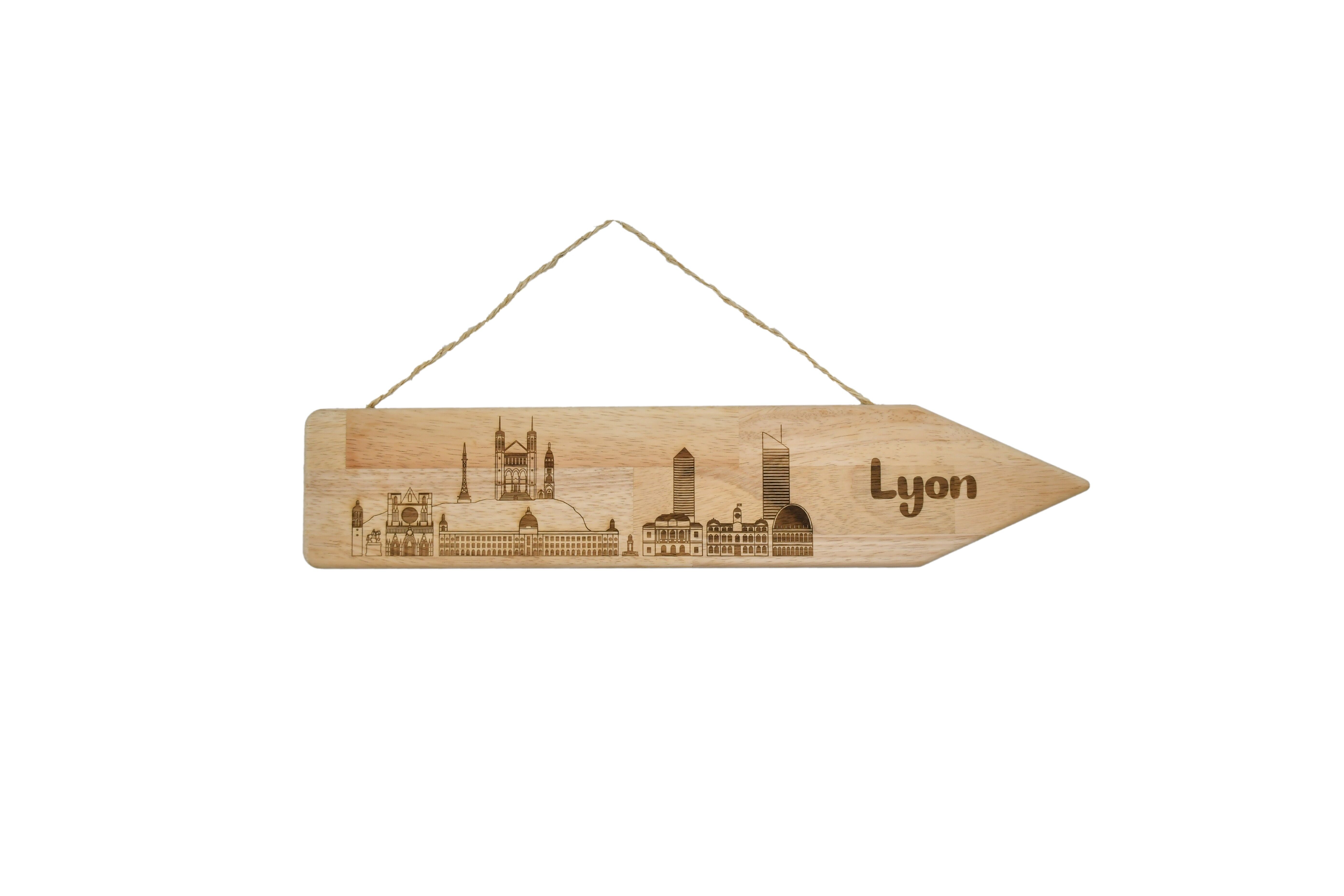 Segno di legno di Lione Lyon