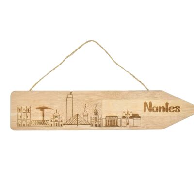 Nantes wooden sign