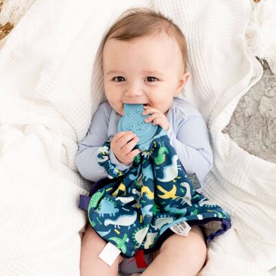 Baby Comforter with Teether - Baby Dino