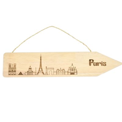 Paris wood sign