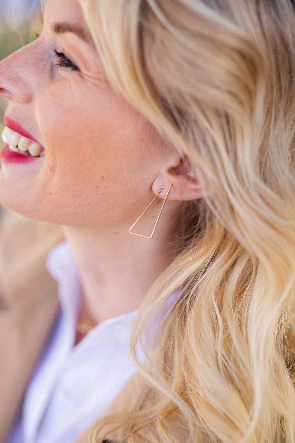 Large Triangle Earrings