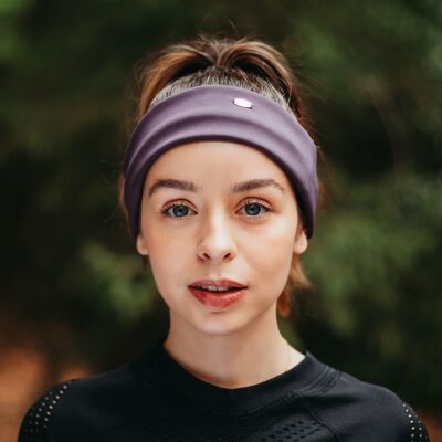 Charlie purple 100% recycled yarn sports headband