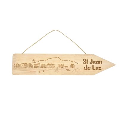 Pancarte bois St Jean de Luz