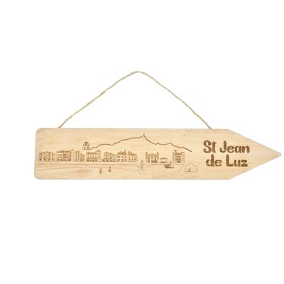 Cartel de madera St Jean de Luz