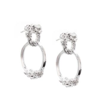 Boucles d'oreilles Gaïa en argent