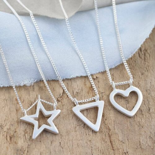 Geometric Shape Necklaces