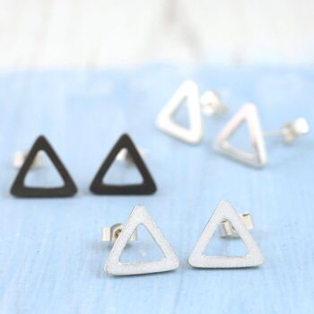 Boucles d'oreilles triangle - Clous géométriques 2