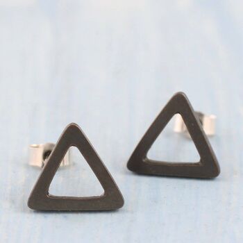 Boucles d'oreilles triangle - Clous géométriques 4