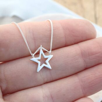 Collier Silver Star - Pendentif Géométrique 4