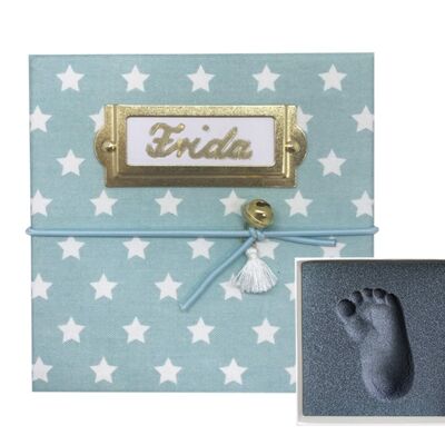 My Magic Footprint Baby Fussabdruck Set Mint Stars
