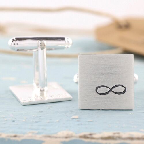 Sterling Silver Infinity Cufflinks