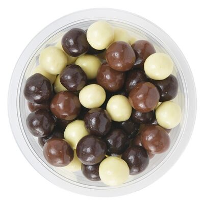 Choco balls (puffed rice balls coated with chocolate) - 150 gr tray