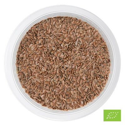 Organic* brown flax seeds - 200g tray