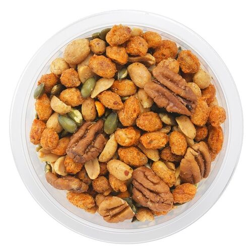 Mexicana mix "arachides et noix assaisonnées" - barquette de 180 g