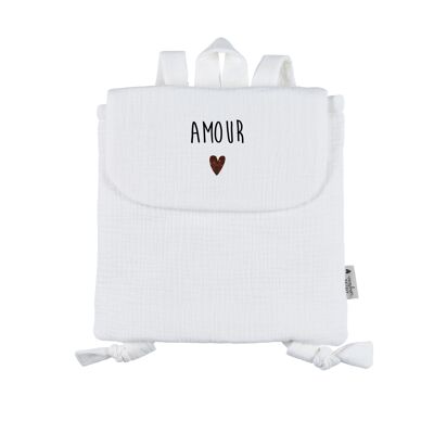 MOCHILA DE GASA DE ALGODÓN BLANCO OFF-WHITE