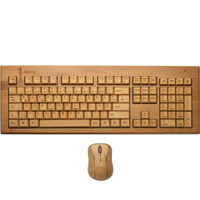 [DE] QWERTZ Bamboo Wireless Tastatur und Maus