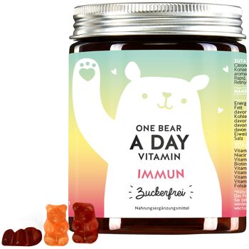 One Bear a Day Vitamin Immune Boost avec vitamine C et D // 90 2