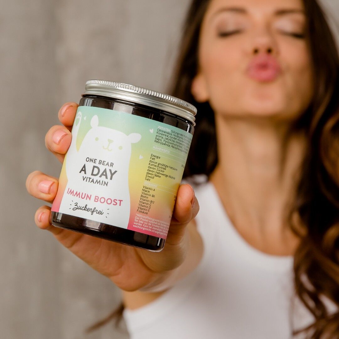 One Bear a Day Vitamin Immun Boost mit Vitamin C & D // 90