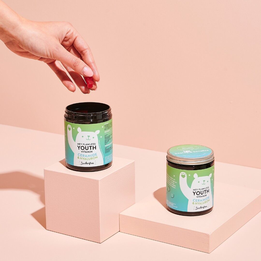 Hey Flawless Youth Vitamin Ceramide & Hyaluron, senza zucchero // 60