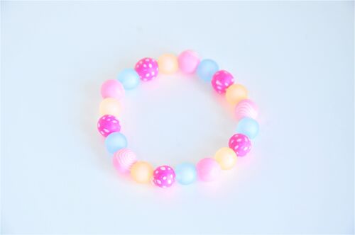 Armband fimo frosted pink