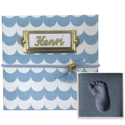 My Magic Footprint Baby Footprint Set Ondas azules