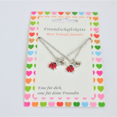 Necklace BFF Ladybug 2 pieces