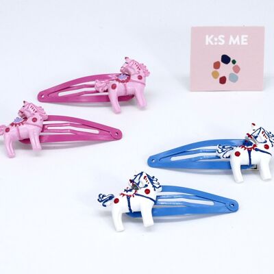 Clic Clac horse hand-painted clip 5 cm