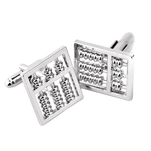 Abacus Cufflinks - Silver