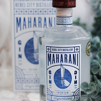 Maharani Gin Bouteille unique et boîte de présentation 3