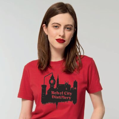 Rebellenstadt-Brennerei-T-Shirt