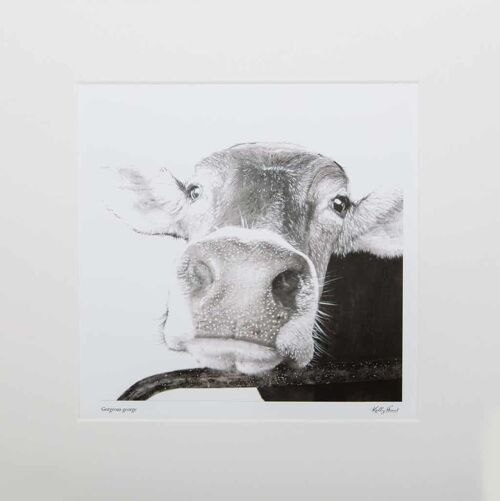 MOUNTED Limited Edition Print THE BORN MUCKY COLLECTION - Gorgeous George