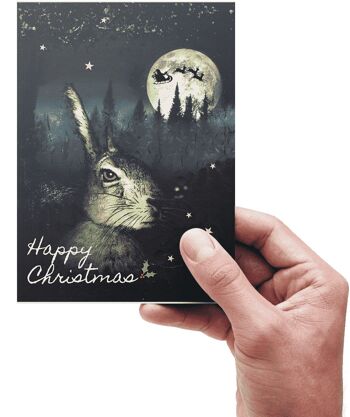 Le lièvre de Noël - La carte de vœux 2