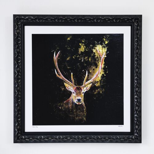 FRAMED Limited Edition Print THE BORN WILD COLLECTION – MYSTIC STAG