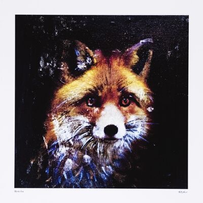 MOUNTED Edizione Limitata Stampa LA COLLEZIONE BORN WILD - MYSTIC FOX