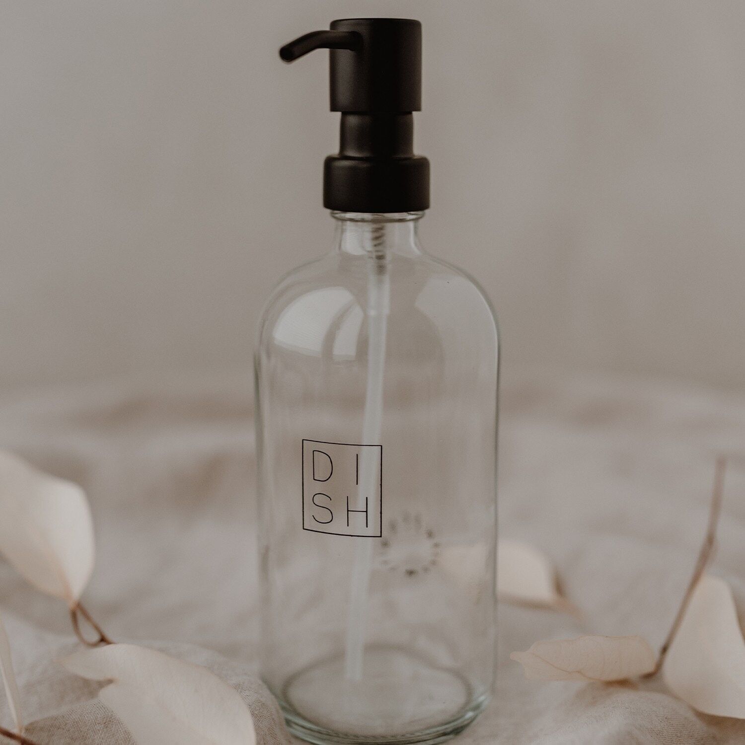 Dispensador de jabón Plato transparente 500ml (PU = 6 piezas)