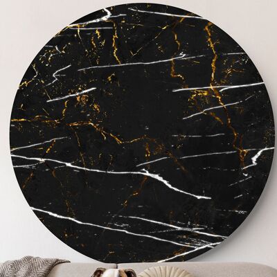 Marble Black White Gold -⌀ 40cm