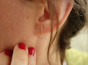 Boucles d'oreille Triangle petites 2
