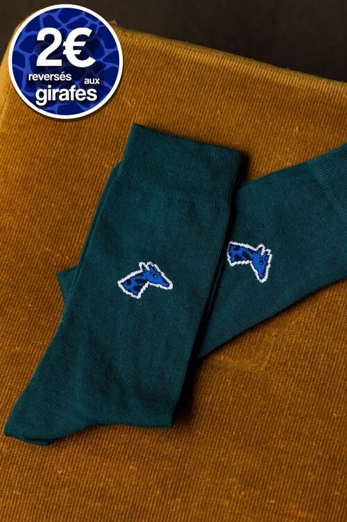 Chaussettes Vert Bouteille 39-45